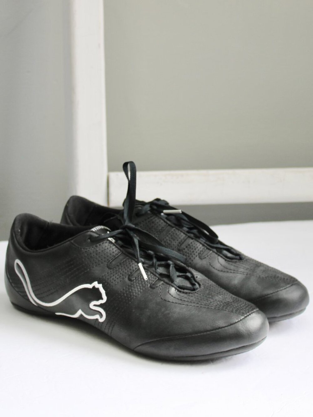 Puma Etoile Cat Lace-Up Sneakers Black White 347983-11 Women's Size 9.5